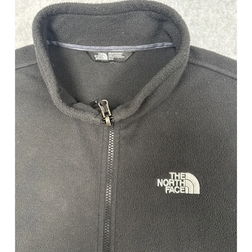 The North Face Fleece Jacket Men Medium Black Full Zip Outdoor Gorpcore Hiking